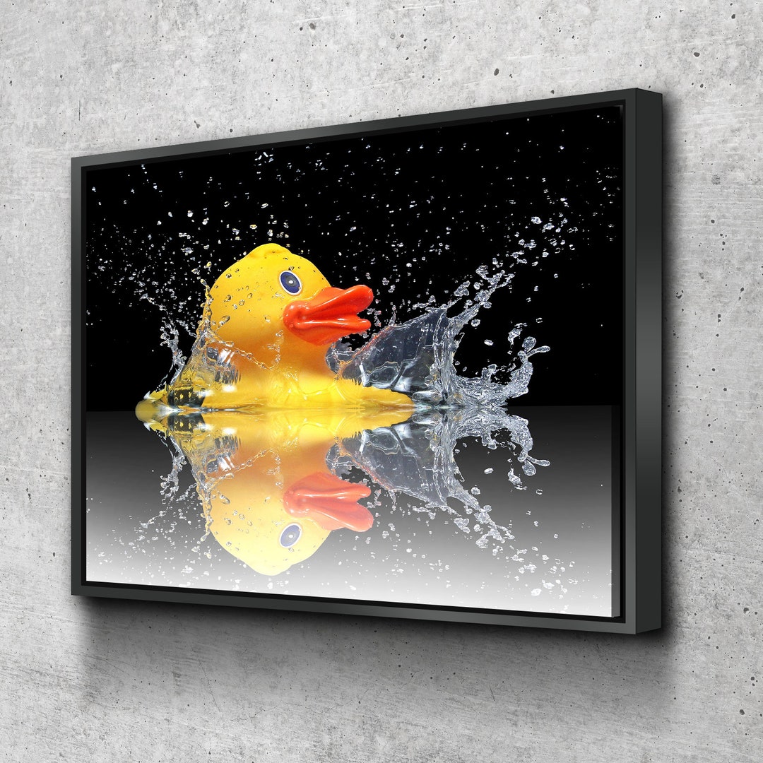 Rubber Duck Bathroom Black Bathroom Wall Art Bathroom Wall Decor ...