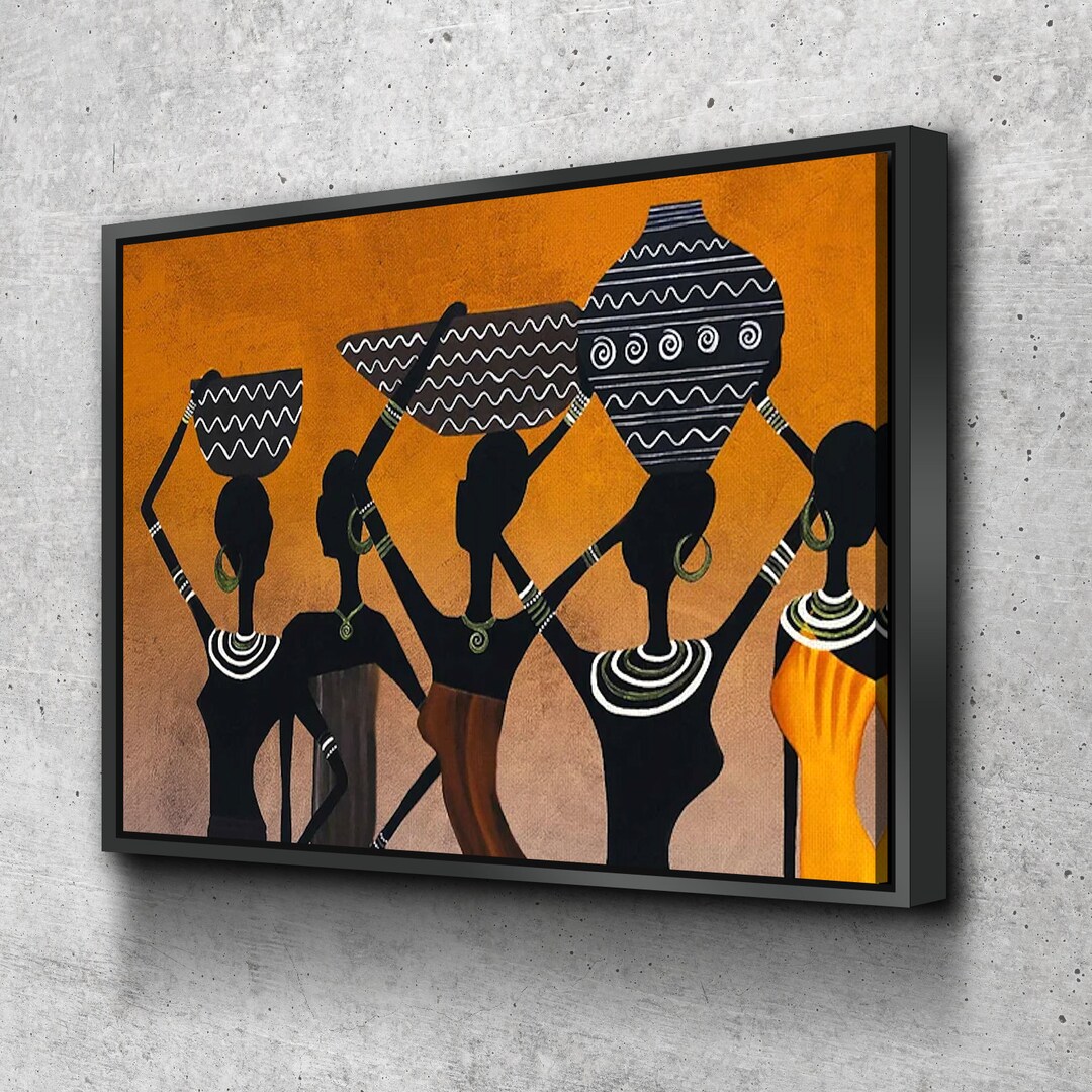 African Wall Art African Canvas Art Canvas Wall Art Etsy