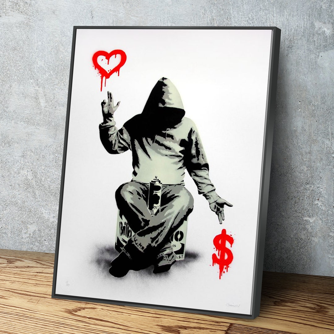 Banksy Prints Banksy Canvas Art Banksy Prints for Sale Etsy