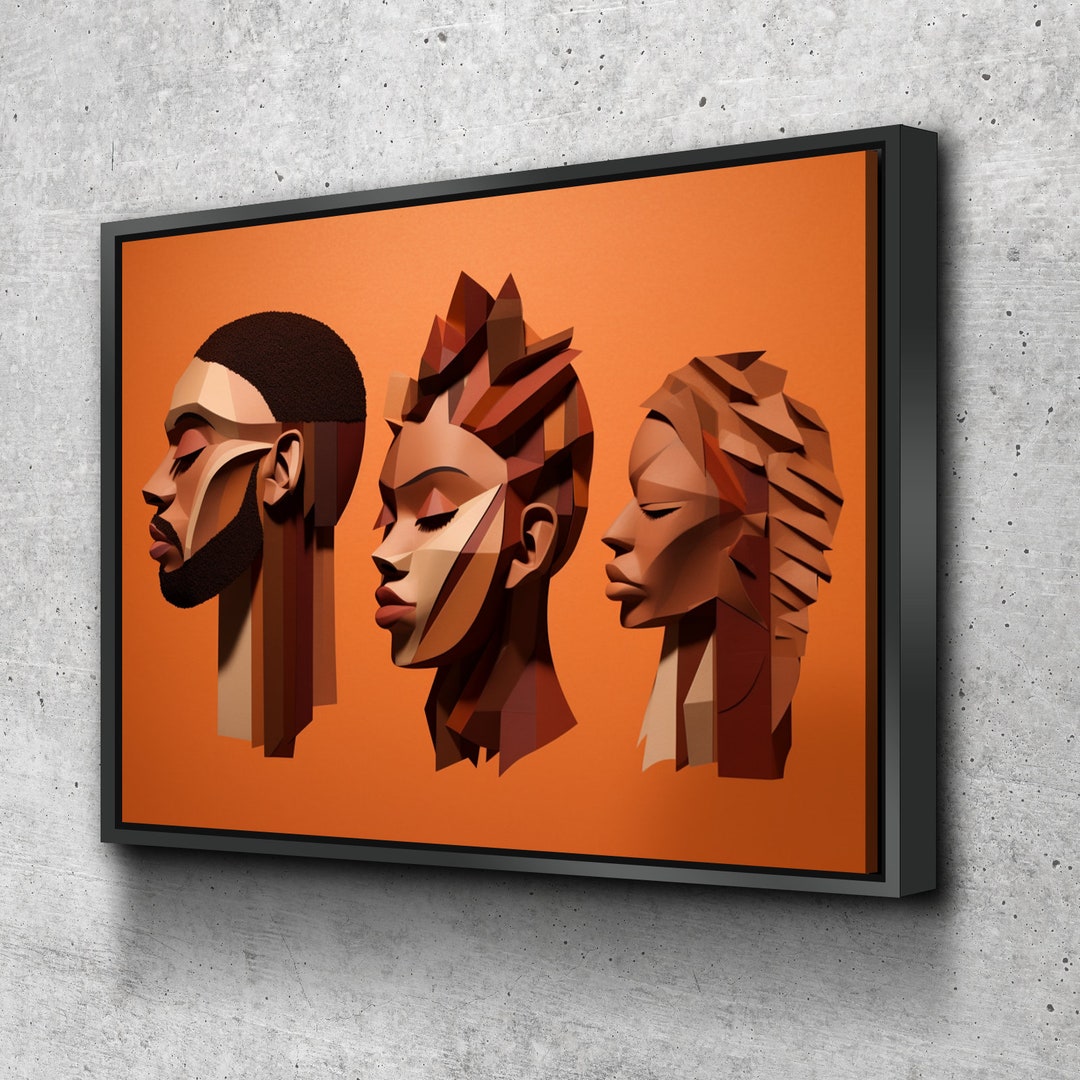 African American Wall Art African Canvas Art Canvas Wall Etsy