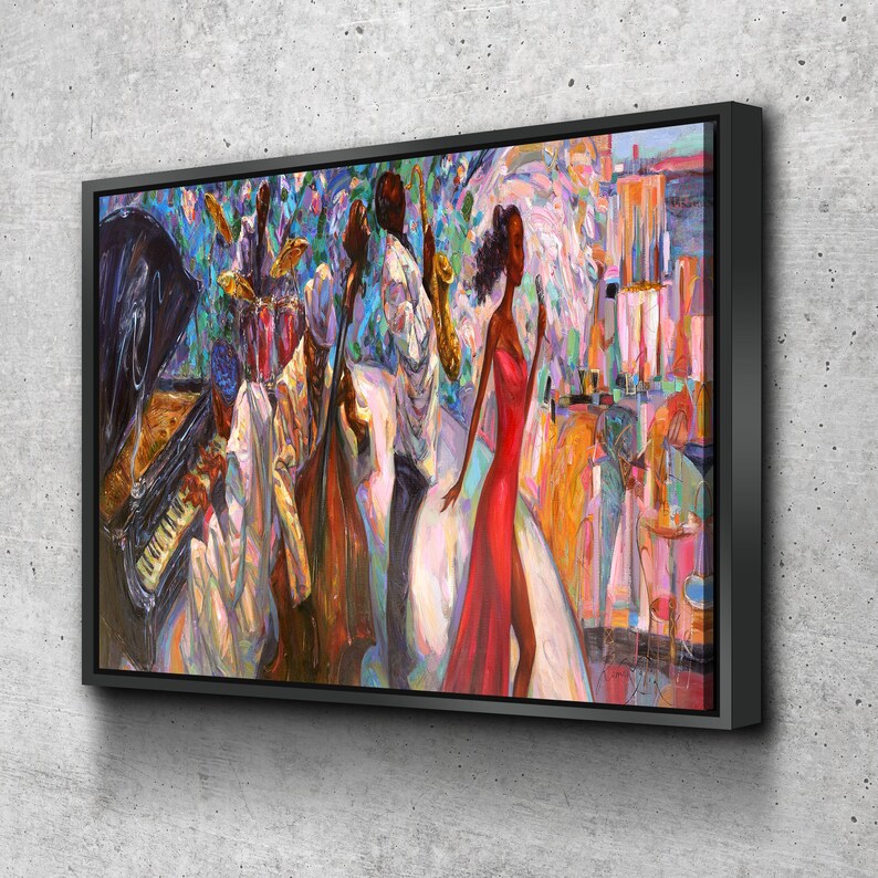 Jazz Wall Art Black Art African American Art Music Etsy