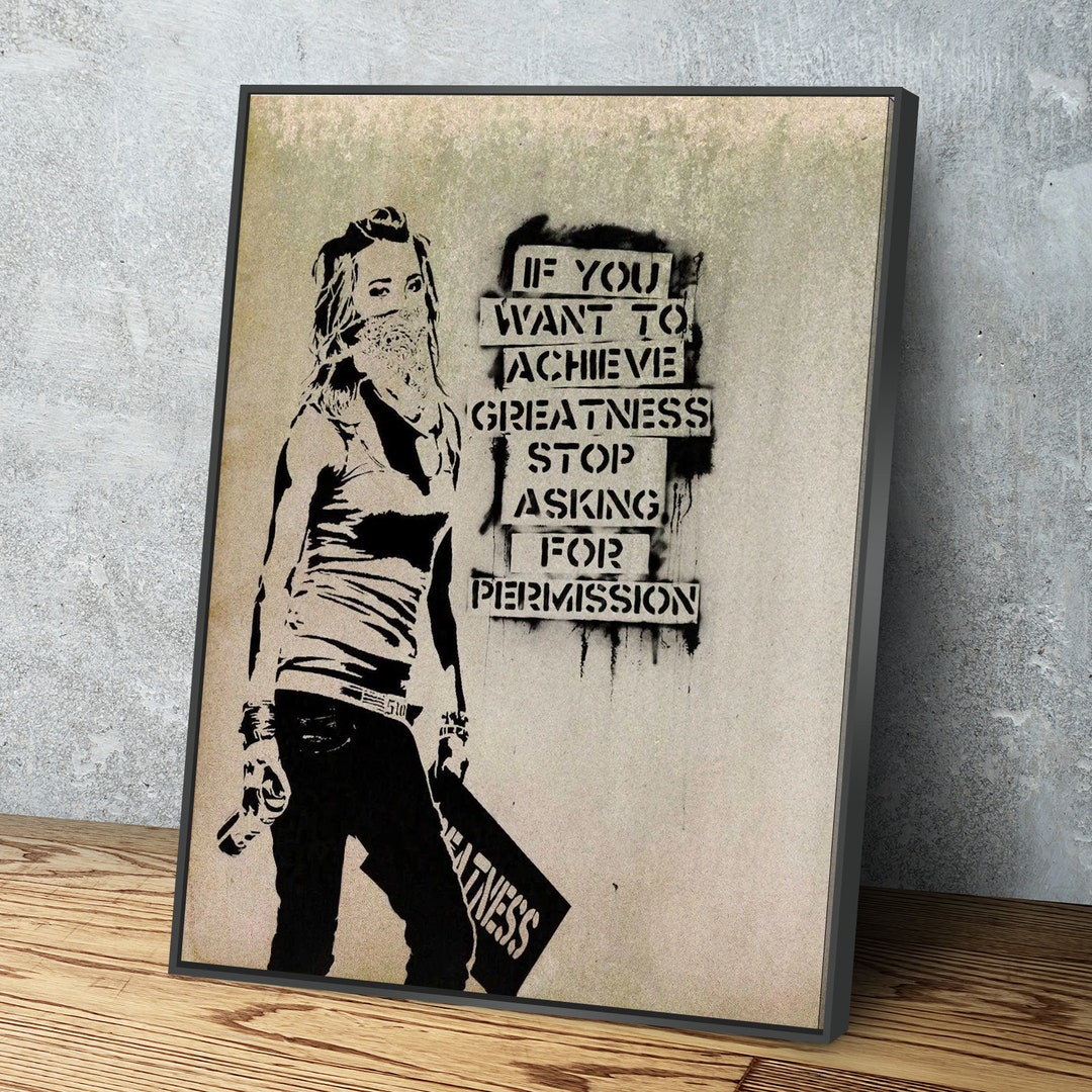 Banksy Prints Banksy Canvas Art Banksy Prints for Sale Etsy