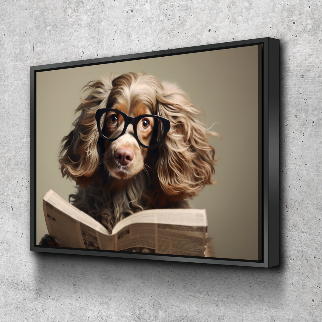 Dog Bathroom Art Bathroom Wall Decor Bathroom Canvas Art Prints Canvas ...