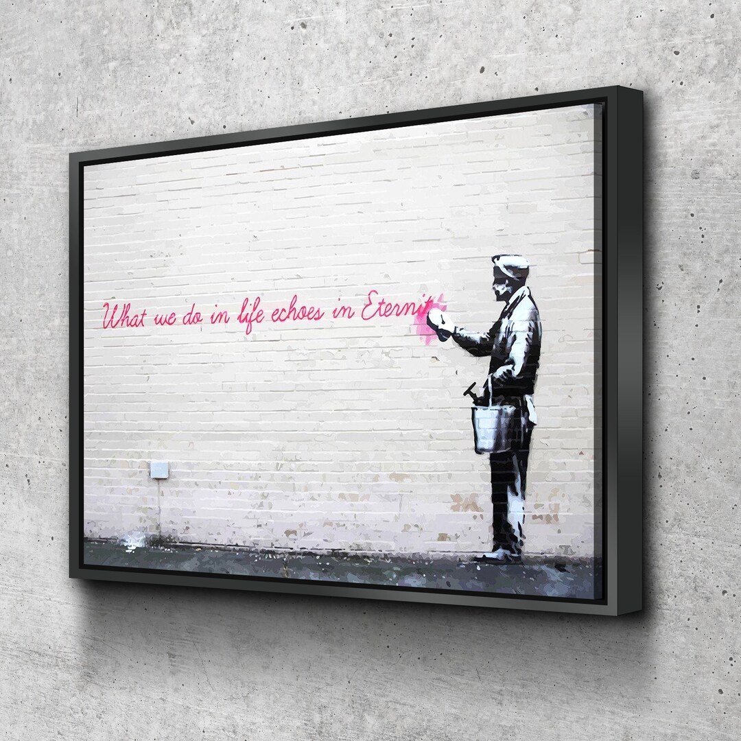 Banksy Prints Banksy Canvas Art Banksy Prints for Sale Etsy