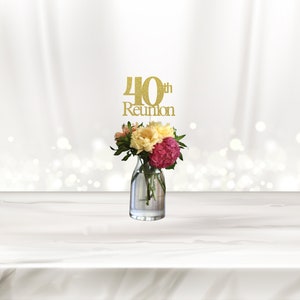 40th Reunion, Class Reunion Centerpiece, Class Reunion, Party Table Décor, Centerpiece Sticks, High School Reunion, Cutouts, Decoration