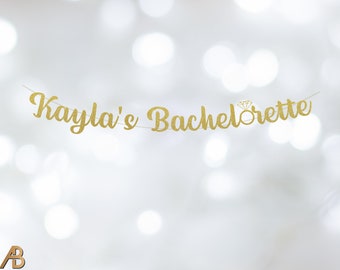 Custom Bachelorette Banner, Bachelorette Party, Glitter Banner, Engagement Banner, Wedding Shower, Bridal Shower, Engagement Party