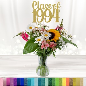 Class of 1994 Centerpiece, Class Reunion, Party Table Décor, Centerpiece Sticks, High School Reunion, Cutouts, Decoration, - Choose Color(s)