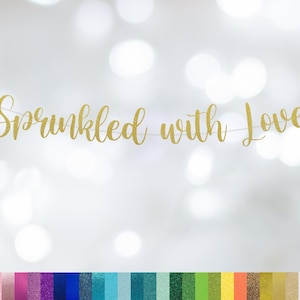 Sprinkled with Love Banner, Baby Sprinkle, Baby Sprinkle Decorations, Baby Sprinkle Banner, Baby Shower Decorations, Baby Shower Banner