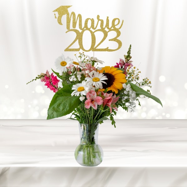 Class of 2023 Custom Graduation Centerpiece, Graduation Party Table Décor, Centerpiece, Graduation Table Décor, Sticks - Choose Color(s)