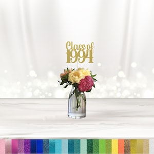 Class of 1994 Centerpiece, Class Reunion, College Reunion, Centerpiece Sticks, High School Reunion, Cutouts, Decoration, - Choose Color(s)