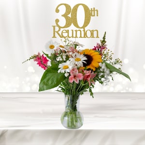 30th Reunion, Class Reunion Centerpiece, Class Reunion, Party Table Décor, Centerpiece Sticks, High School Reunion, Cutouts, Decoration