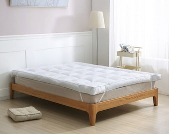 Surmatelas en micro-gel 10 cm / 4 po. et rembourrage en microfibres de qualité hôtelière