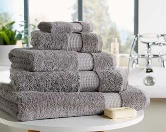 Egyptian Cotton Towels Bathroom Towel Set Bale 700gsm Luxe Bales Towel Sets