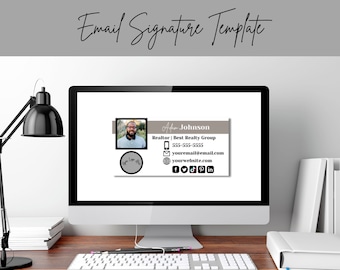 Email Signature | Email Template | Email Signature Template | Email Signature Real Estate | Email Signature Template Canva | Email