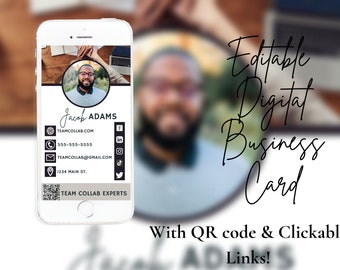Digital Business Card | Digital Business Card with QR code | Digital Business Card Clickable Links | Digital Business Card Realtor