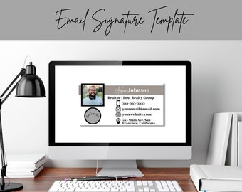 Email Signature | Email Template | Email Signature Template | Email Signature Real Estate | Email Signature Template Canva | Email