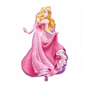Sleeping Beauty Aurora Foil Balloon | Princess Party Decoration | Large 34” Supershape | Uninflated Helium Balloon for Kids Birthday