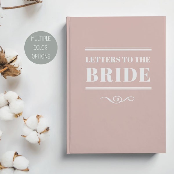 Letters to the Bride Book, Bridal Shower Guest Book, Letters to Bride, Gift for Bride