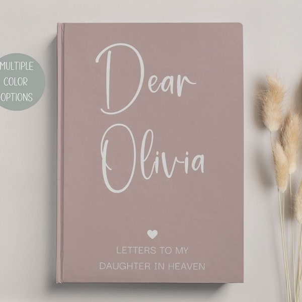 Loss of Daughter Memorial Gift Journal, Daughter Sympathy Gift, Letters to My Daughter in Heaven, Personalized In Memory of