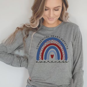 CHD Awareness Long Sleeve Shirt: Congenital Heart Defects Warrior