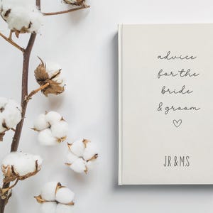 Wedding Advice For The Bride and Groom Book, Advice For The Happy Couple, Best Wishes Wedding Guest Book