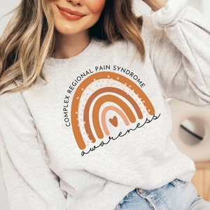 CRPS Awareness, Complex Regional Pain Syndrome Awareness Warrior Crewneck, CRPS Awareness Sweatshirt, CRPS Warrior