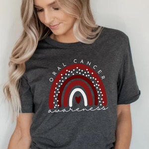 Oral Cancer Awareness, Wear Red and White for Oral Cancer Awareness, Head and Neck Cancer Shirt