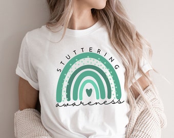 Stuttering Awareness Shirt: Unisex Soft Cotton Tee
