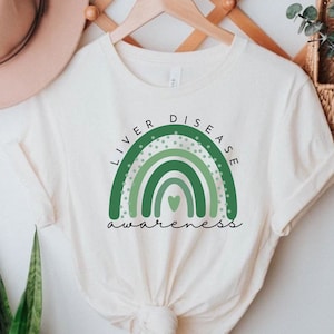 Liver Disease Awareness Shirt, Liver Disease Ribbon in