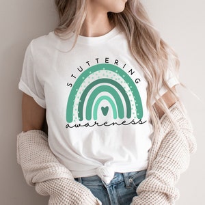 Stuttering Awareness Shirt: Unisex Soft Cotton Tee