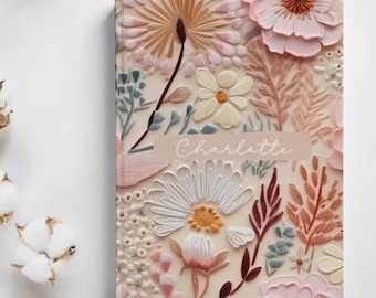 Personalized Floral Hardcover Journal: Tween Girl Gift