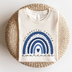 Colorectal Cancer, Colon Cancer Shirt, Blue Ribbon, Cancer Awareness Shirt, Warrior Cancer, Cancer Support Shirt, Cancer Survivor Gift