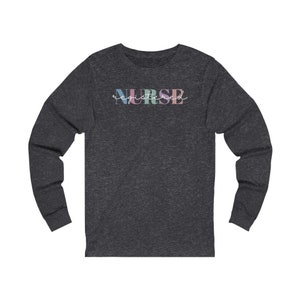 RN Long Sleeve Shirt: Registered Nurse Tee, Nursing School Gift image 3