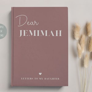 Letters to My Daughter Personalized Journal, Dear Daughter Journal, Memory Keepsake Journal, Custom Journal Notebook Gift for Daughter