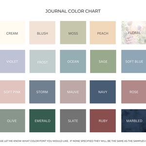 Peut inclure: Nuancier de couleurs avec 20 &eacute;chantillons de couleurs diff&eacute;rents. Les couleurs sont &eacute;tiquet&eacute;es avec des noms comme Cr&egrave;me, Rouge, Mousse, P&ecirc;che, Floral, Violet, Givre, Oc&eacute;an, Sauge, Bleu clair, Rose p&acirc;le, Temp&ecirc;te, Mauve, Marine, Rose, Olive, &Eacute;meraude, Ardoise, Rubis et Marbr&eacute;.