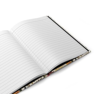 Cuaderno de tapa dura con texto personalizado: Cuaderno de gratitud con flores silvestres imagen 9