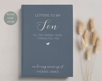 Grief Journal, Loss of Son Bereavement Gift, Grieving Gift Loss of Son Memorial Grief Journal, Letters to My Son in Heaven Book