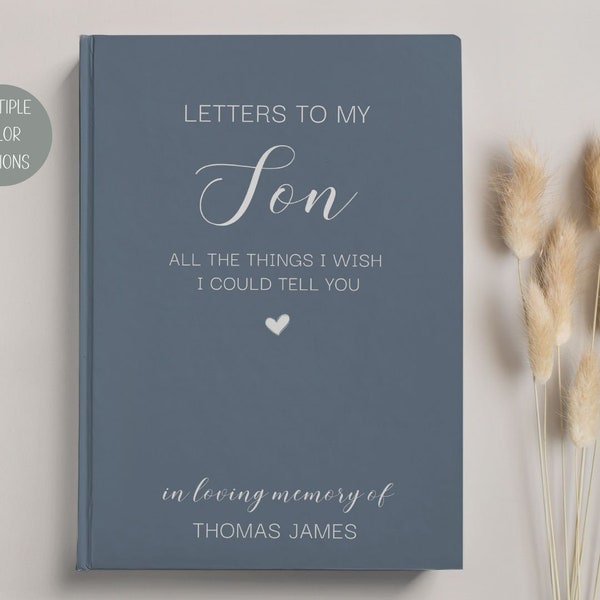 Grief Journal, Loss of Son Bereavement Gift, Grieving Gift Loss of Son Memorial Grief Journal, Letters to My Son in Heaven Book