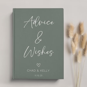 Wedding Advice Guest Book: Hardcover Keepsake Journal