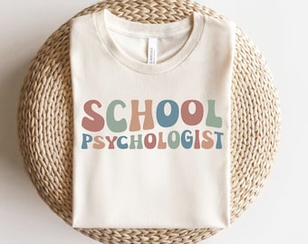 School Psychologist T-Shirt: Retro Design, First Day of School