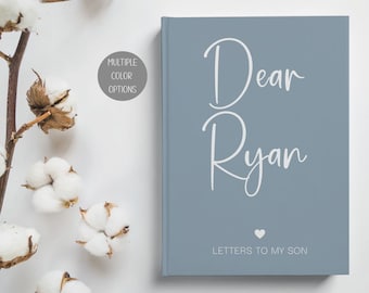 Letters To My Son Journal: Personalized Hardcover Notebook