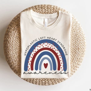 HLHS Awareness Unisex T-Shirt: Blue & Red Warrior Support