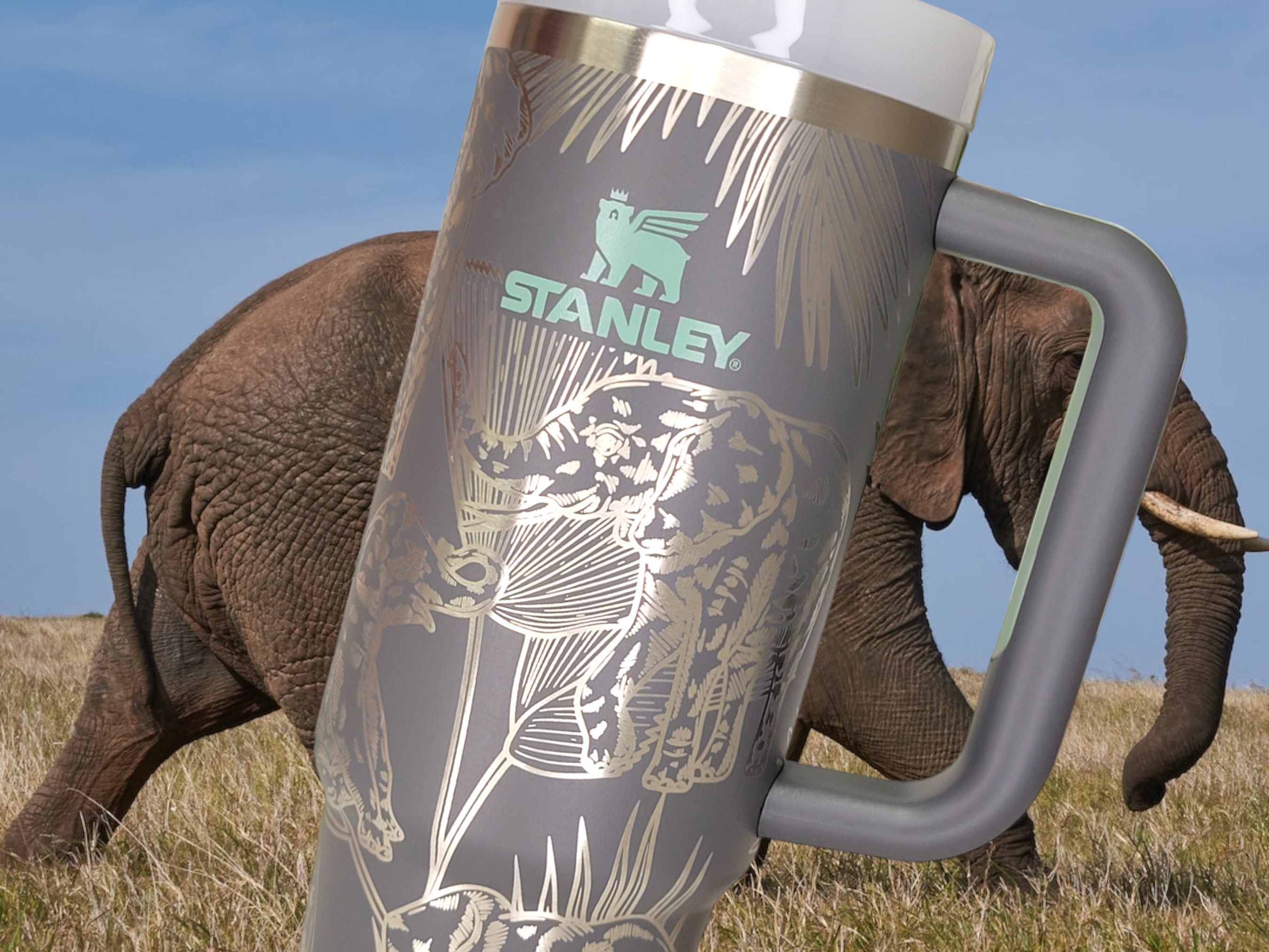 Mom Gifts from Daughters - 20oz Stainless Steel Insulated Elephant Tum