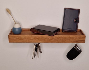 Schlüsselbrett 40cm mit magnetischen Schlüsselhalter, Wooden key rack Wall