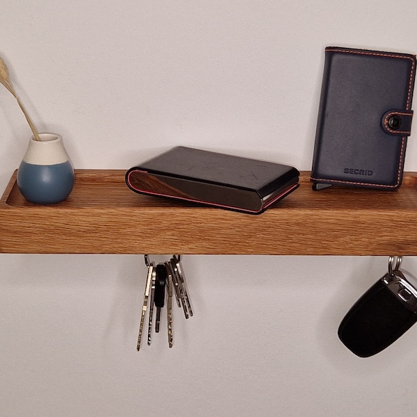 Schlüsselbrett 40cm für Schlüssel, Magnetische Schlüsselhalter, Key Racks For Wall, Wooden Key Rack, Key Rack With Shelf, Key Rack Organizer