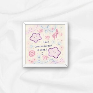 Stjärnklottertryck för engagemangsfrågor | Digitalt tryck | Tecknad affisch