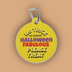 Qr Dog Tag - Lost Pet Tag, Pet Identification, Double Sided Dog Tag, Custom Pet Id Tag, Custom Dog Tag, Custom Cat Tag -Halloween Fab