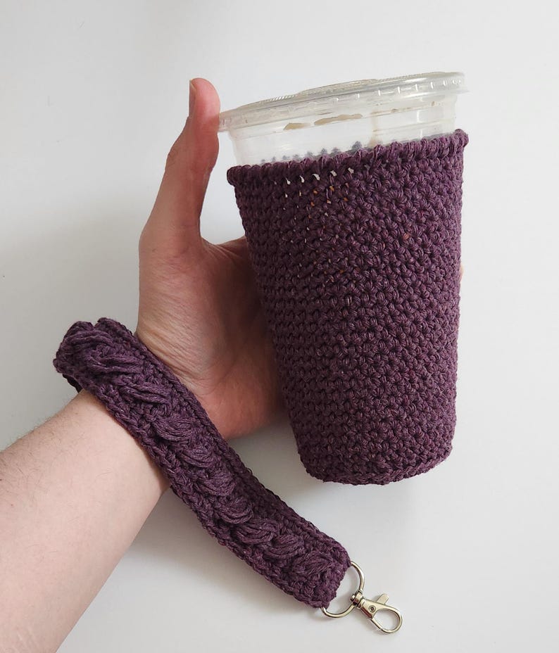 Iced Coffee Cozie + Matching Keychain Combo - Etsy