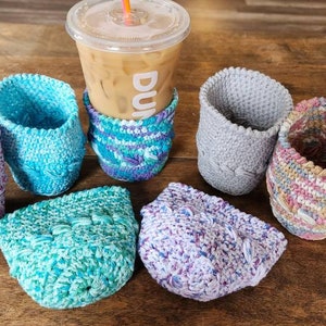 Crochet Cupholders -fits reusable or Starbucks/Dunkin cups