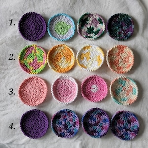 Crochet Coasters - Mixed color packs